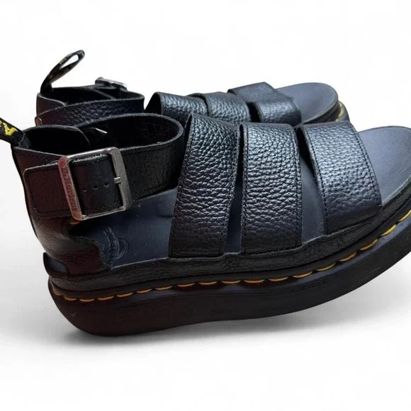 Dr marten Clarissa II sandals - Black Milled Napa Leather - Size 9 - docs - Picture 4 of 7